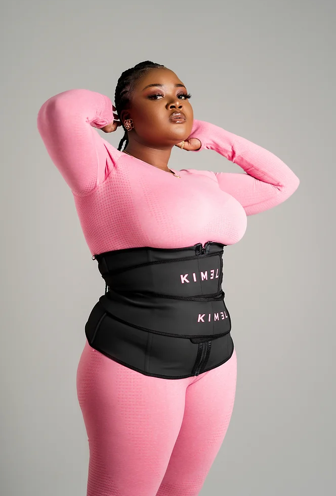 Gaine amincissante double bandes